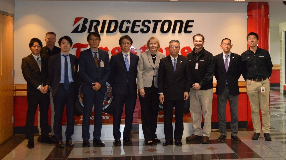 Bridgestone Warren County manufacturing facility japanese ambassador